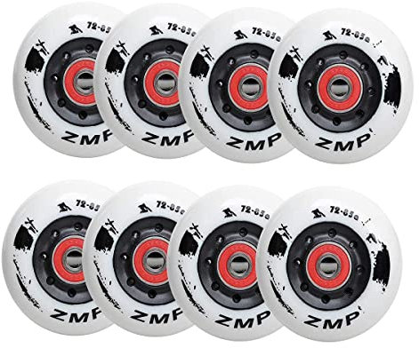 Skateboard-Räder, 8 Stück, 85A Inline-Skate-Rollen für Asphalt Inlineskating & Outdoor/Indoor Roller Hockey, Ersatzräder mit Kugellagern