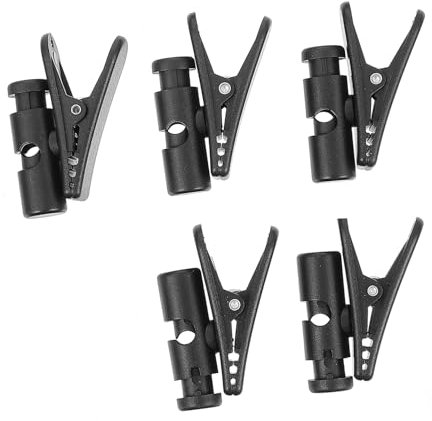 LABRIMP 5 Piezas Clip Para Auriculares Clips Sencillos Para Auriculares Negros Organizadores De Cables Para Cables De Micrófono Para Uso Diario