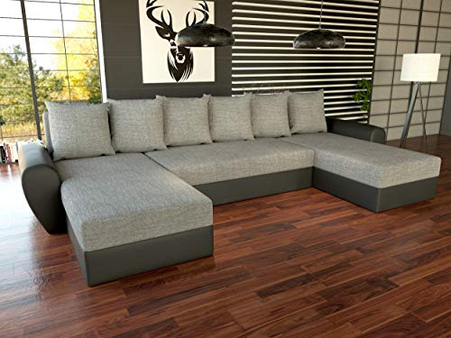 Generisch Couch Couchgarnitur PUMMA Sofa Sofagarnitur mit Schlaffunktion und Bettkasten Polsterecke