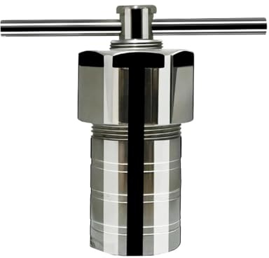 Reattore ad alta pressione Reattore for autoclave di sintesi idrotermale rivestito in PPL da 100-300 ml 3Mpa Recipiente a pressione da laboratorio(100ML Full set)