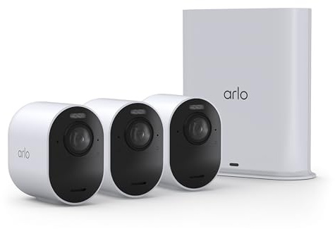 Arlo Ultra Wireless Security Camera 4K HDR (3rd Gen) - 3-Cam + SmartHub