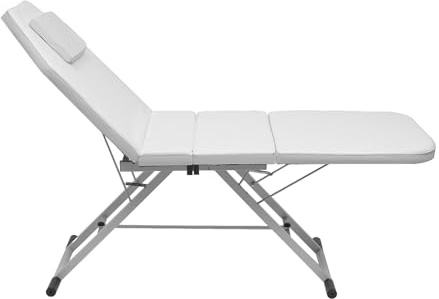Jerool Kosmetikliege, Mobile Massageliege, Kosmetikliege, klappbarer Kosmetiksessel mit Kissen, geeignet für Salons und Spas