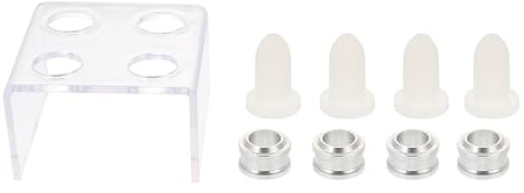 Garneck Lippenstiftform Einfache Handhabung Selbstgemacht mit 4 Formen aus Silikon und Halter Zubehör für Lippenpflege und Geburtstagsgeschenk Selber Machen