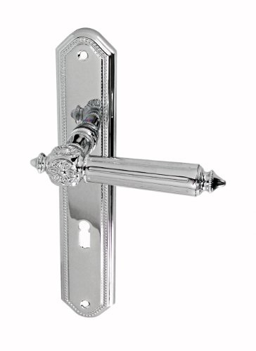 Türbeschlag 5216 Antike LS BB Chrom Türdrücker Türklinke Türgriffe
