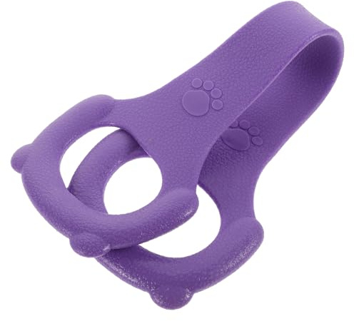 Ciieeo Bande de Résistance de Yoga à Haute Élasticité, Sangle Extensible Violet Compact, Équipement de Gym Maison, pour Étirements, Pilates et Musculation, Portable pour Fitness