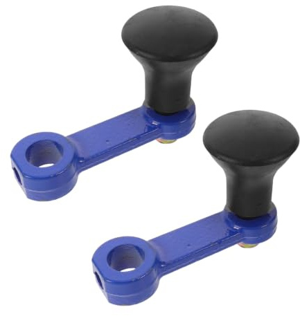 VILLCASE Manivelas Manuales de Metal para Tractor y Maquinaria Agrícola, Mango Ergonómico para Elevación y Labranza en Granja y Jardín, Pack de 2 Piezas
