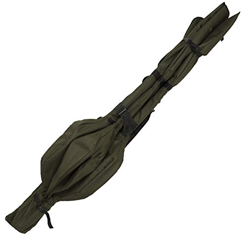 Fox R-Series 12ft Quiver & 3 Sleeves 198x24cm - Rutentasche für Karpfenruten, Angeltasche für Angelruten, Rutenfutterale