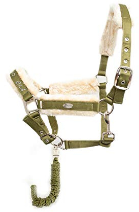 CALEVO - Set Stallhalfter Faux FUR + Strick HORSECLUB