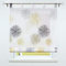 SCHOAL Raffrollo mit Schlaufen Transparente Raffgardine Voile Schlaufenrollo Modern Bändchenrollo 1 Stück BxH 120x150cm Gelb