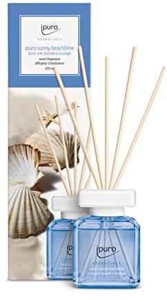 ipuro - erfrischender sunny beachtime Raumduft - dezenter Raumerfrischer mit spritzigen & frischen Noten - stilvoller Lufterfrischer in der Wohnung für ein puristisches Dufterlebnis 100 ml
