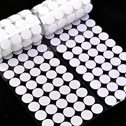 GOLDGE 600 Pezzi Adesivo Tondo, 300 Coppie 20mm Autoadesivi Rotondi | Adesivo Forte Tondo Punti per Decorazioni da Parete, Foto, DIY, Arti Mestieri