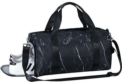 HAWEE Reisetasche Groß Herren Sporttasche Weekender Damen Faltbare Gym Bag mit Schuhfach & Nassfach wasserdichte Travel Duffle Bag Leichte Handgepäck Tasche für Reisen Sport Fitness Schwimmen