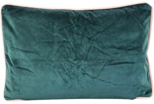 Bassetti Uni Kissenhülle zu Tischwäsche - Velour aus 90% Baumwolle, 10% Polyester in der Farbe Verde Pino v.1, Maße: 40X60 cm - 9324596