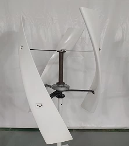Turbina eólica de Eje Vertical de 2000 W, Aerogenerador de Molino de Viento de 48V 96V, MagnéTica Permanente turbina eólica de 3 aspas sin Ruido para Uso en de la Granja doméstica