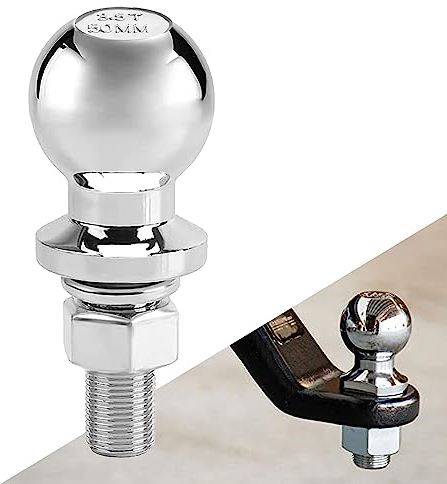 Sfera di traino, 50 mm, 3,5 T,Attacco A Sfera Per Gancio Di Traino,Gancio Traino A Sfera Per Trattore,Testa Sferica Gancio Traino,per trattore, per guida agricola fino a 3,5 tonnellate (Ø22mm)