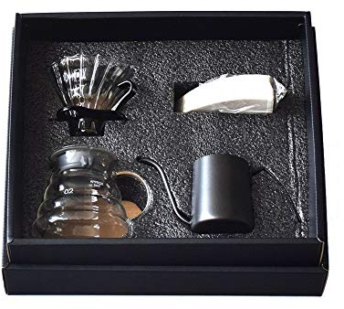 Koanhinn Hand Drip Box Set Camping Portable Brew Coffee Cloud Pot Mini Coffee Percolator
