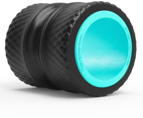 FitBeast Back Roller - Deep Tissue Massage Wheel, Yoga Wheel & Back Stretcher for Pain Relief (6'', Blue)