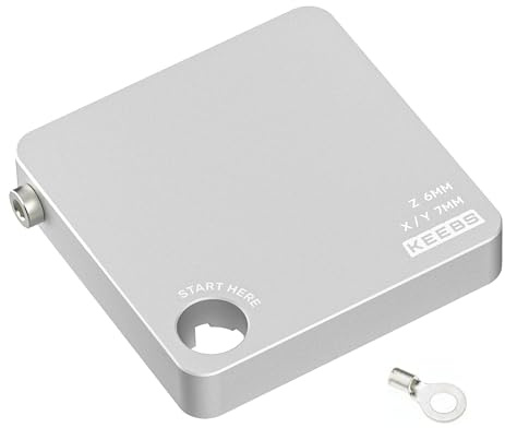 XYZ Touch Probe Plate for CNC Router Mill Precision Edge/Corner Finder X Y Z Tool Offset Length Setter Compatible with GRBL/MACH 3