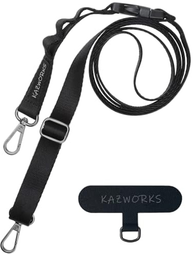 kazworks Cell Phone Lanyard Crossbody Phone Strap Mobile Phone Lanyard 100cm-170cm Phone Sling Adjustable