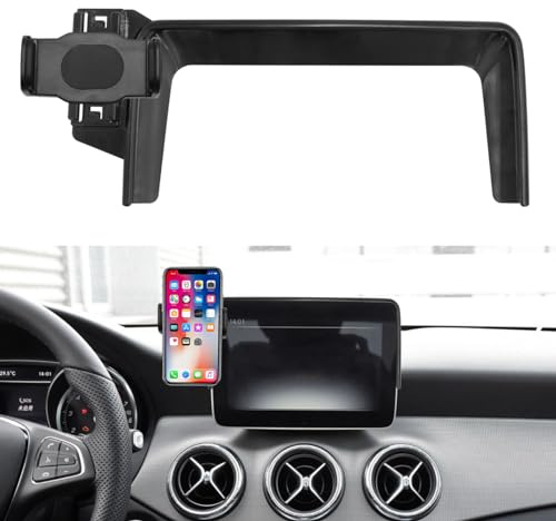TTCR-II Compatible con 8-Inch Mercedes Benz CLA Soporte Teléfono Automóvil, Accesorio para CLA 2016-2019/GLA 2016-2019 Automóvil Soporte para 22,35CM Tablero 360°Giratorio Soporte para Teléfono