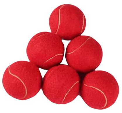 Perfeclan 6 Stück Tennisbälle, verschleißfest, professionelle Trainingsbälle, elastische Bälle für Indoor-Aktivitäten, Anfänger, Tennisbegeisterte