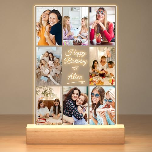 Personalised Photo Frame Customised Birthday Gifts for Women Men Her Him | Personalised Picture Frame, Customised Photo Frame, Customised Gifts for Mum Dad Kids Baby Best Friends Wife Sister Family