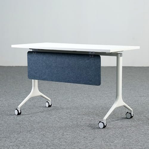 CGHAZLJ Klappbare Besprechungstische, mobiler Schulungstisch, klappbarer Konferenztisch mit Vier Feststellrädern für Büros, Klassenzimmer und Besprechungsräume (140 x 60 cm)
