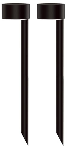 Lumisky Lot de 2 balises solaires à piquer LED blanc chaud 2x FORTY H 30cm