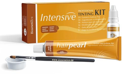 Kit di tintura intensiva per ciglia e sopracciglia, grafite