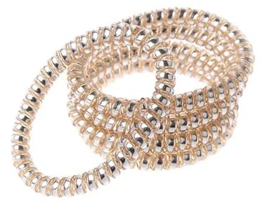 TXLEAPEY Gomas De Pelo Espiral 10 Uds. De Goma elástica de Color Dorado/Plateado for teléfono, Bandas for el Pelo, coleteros, Accesorios for el Cabello Coleteros Pelo Mujer(Gold)