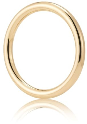 QIUTIMIY 15 st sömlösa svetsade O-ringar, multifunktions-O-ringhårdvara för hantverk hundhalsband makraméringar, Guld, 25mm
