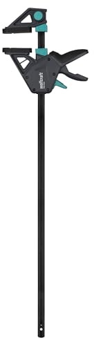 wolfcraft Einhandzwinge PRO MAX - 700 mm Spannweite - kontrolliertes Spannen und Öffnen mit einer Hand - 3073000