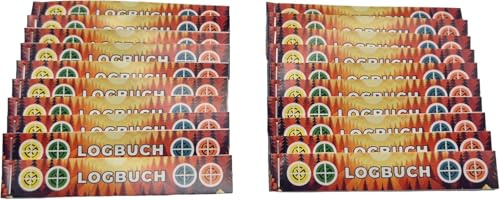 Geocaching Petling Lot de 20 carnets de bord 60 pages 360 entrées Couverture imperméable avec champ pour informations bonus (forêt, péling)