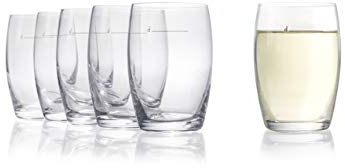 Stölzle Lausitz Declared Vaso de Vino Blanco The New 1/8 Glass White, 173 Juego de 6 ml Vaso de Vino, Hogar, de cristal de diseñadores Desarrollado, apto para lavavajillas, con marcador relleno