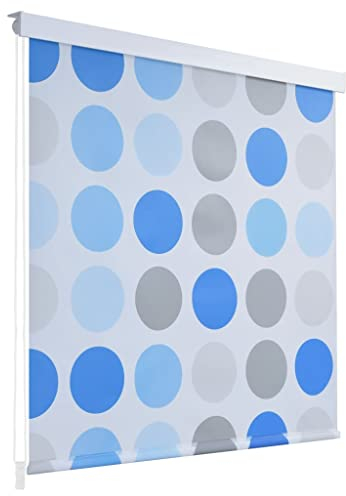 vidaXL Duschrollo 140x240cm Kreismuster Duschvorhang Badewannenvorhang Rollo