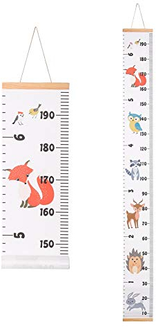 Xinzistar Messlatte Kinderzimmer Kinder Wachstum Messlatte Kind Holz Aufhängen Herrscher Wall Chart Höhe Diagramm Messleiste für Mädchen Junge Schlafzimmer Kinderzimmer (Tiere)