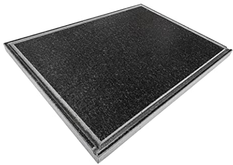 LITHOS MATERIE, Plato de Piedra Volcánica del Etna, 60 x 50 cm, 3 cm de Grosor, Lijado con Ranura para Recoger Grasa