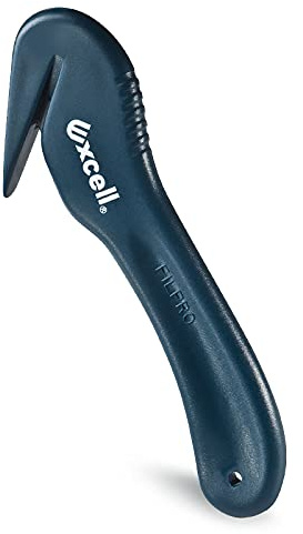 Excell Stretch Film Angled Cutter Suit Warehouse,Factory, Ergonomic Film Cutting Blade Safe and Efficient Cutting for Cryovac, Plastic Bags, Shrink Wrap (Angled Cutter)