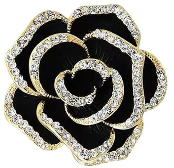 Blume Band Brosche, Vintage elegante einzigartige Kristall Brosche, Mode Strass Brosche, Pin Abzeichen, Zubehör Schmuck Geschenke, Strass Kno