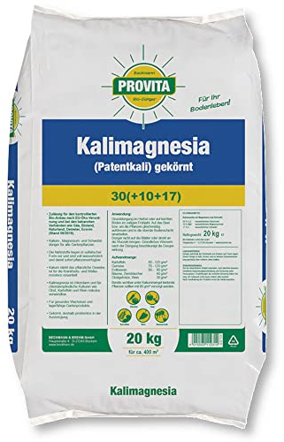 BECKMANN Kalimagnesia Patentkali 20 kg Gartendünger Universaldünger Kalidünger