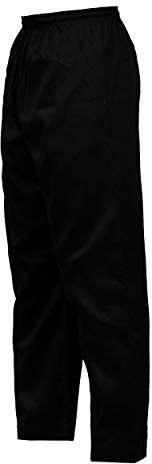 PFG Essential Solid Color Karate Pants Kids Adults Unisex Very Light Weight - Special Edition (Black, 000)