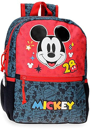 Disney Mickey Get Moving Zaino Scuola Adattabile a Carrello Multicolore 25 x 32 x 12 cm Poliestere 9,6 L, multicolore, Zaino scuola adattabile a carrello