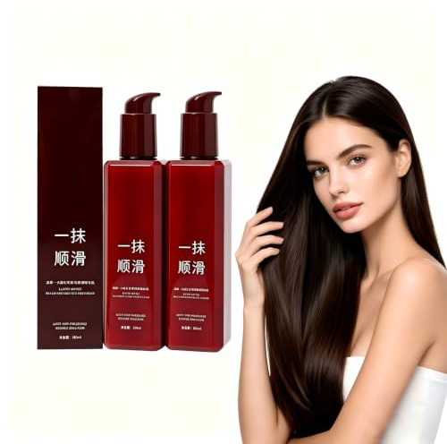 Mikabila 2pcs Leave-In Behandlung Haarserum,Hair Care Conditioner | Hair Smoothing Leave-In Conditioner,Conditioner Ohne Ausspülen für Alle Haartypen Wieder Keratin-Haar