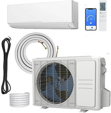 12000 BTU Air Conditioner Wall Split Wi Fi 5 In 1 Air Cooler Dehumidifier Heater Air Purifier Fan With Heat Pump Remote Control 3.5 kW A++ Rating Pipe and Installation Kit Included