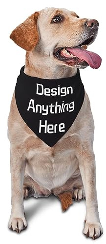 Personalisierter Haustierschal, Hundehalstuch mit Namen, individuelles Hinzufügen Ihres Fototext-Logos, Lätzchen, dreieckige Kopftücher für kleine, mittelgroße und große Hunde, Katzen,Babys, Welpen
