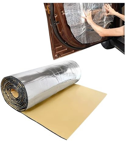 SHUITUKOUU Selbstklebende Auto-Isolierung, Fahrzeug-Lärmschutz, Schalldämmung, Heimwerker-Wärmedämmung, Schallschutzschaum, Color : 20mm(THK), Size : 1 * 1M(1m²)
