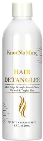 Knot No More Matted Hair Detangler for Extremely Tangled Hair - Sulfate & Silicone Free - 8.5 Fl Oz (250 ml) - Suitable for All Hair Types - Children & Adult Hair Detangler