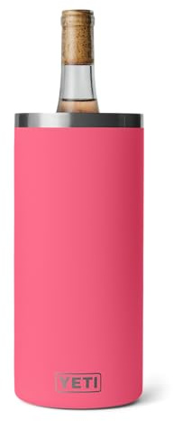 YETI Rambler Refroidisseur de vin (rose tropical) – Refroidisseur de vin isotherme en acier inoxydable – Garde les boissons parfaitement fraîches pendant des heures – S'adapte à la plupart des