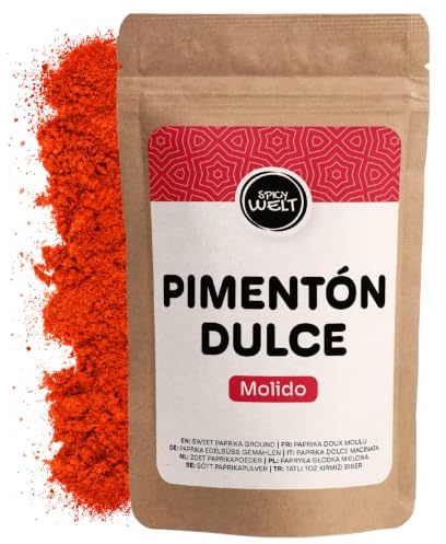 Spicy Welt Pimentón Dulce en Polvo (1kg) - Pimentón Rojo Dulce Molido – para Paellas, Guisos y Adobos | Dulce, Aromático y Vibrante | 100% Natural & Sin Aditivos