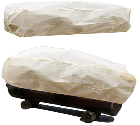 Lnhgh Winterschutz Für Pflanzen, 2 Stück Winter-Pflanzenabdeckungen, Frostschutz Pflanzenabdeckungen Als Winterschutz, Schutzhaube Mit Zugband ReißVerschluss Für Rechteckige Blumenkästen